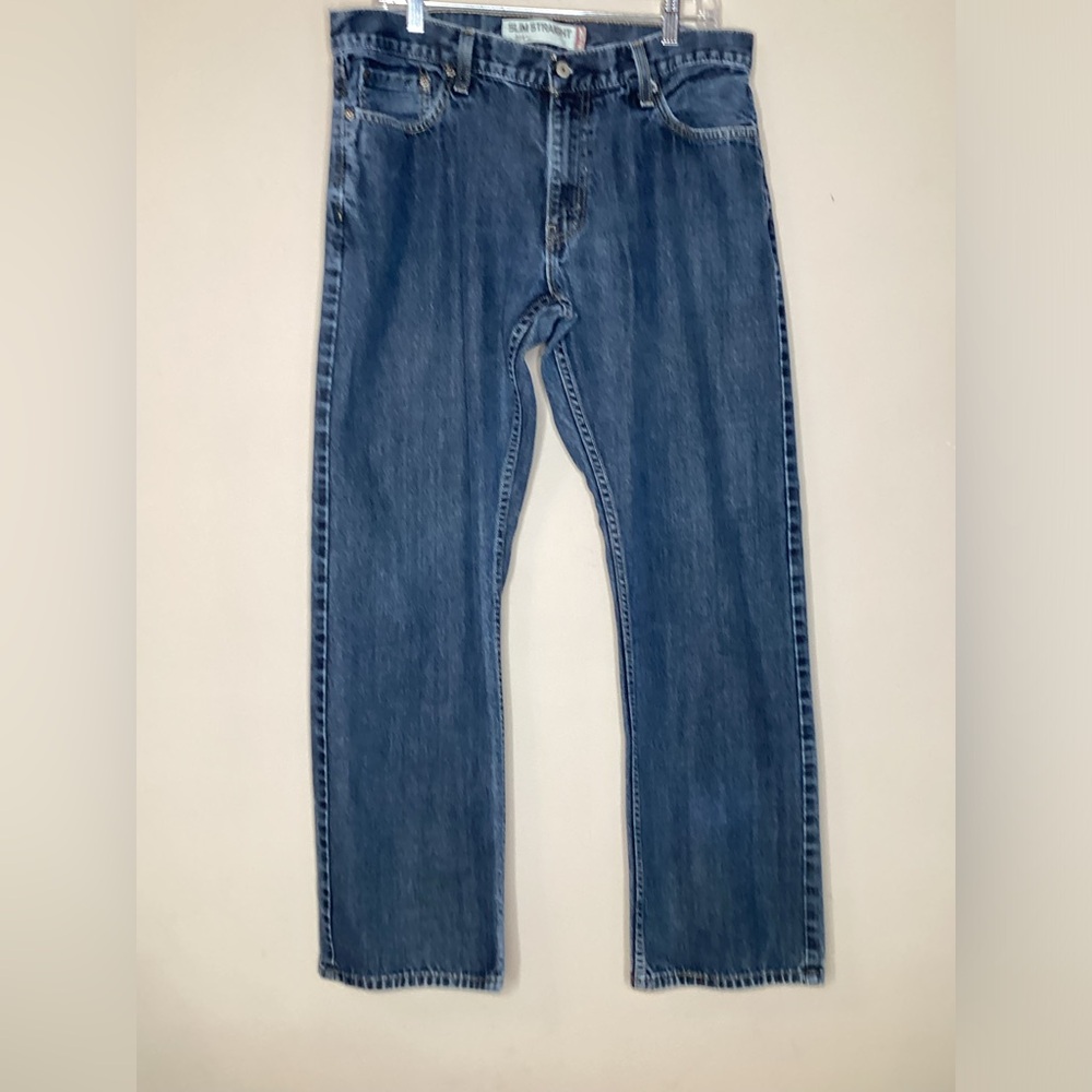 Levis 514 Jeans Mens‎ 36x32 Blue Straight Denim American Workwear Slim Fit